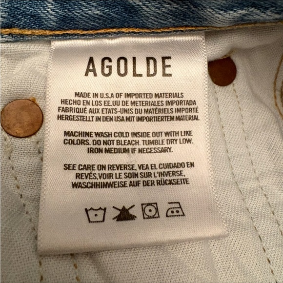 Agolde Riley Hi Rise Straight Crop Shatter size 22 - Picture 10 of 15